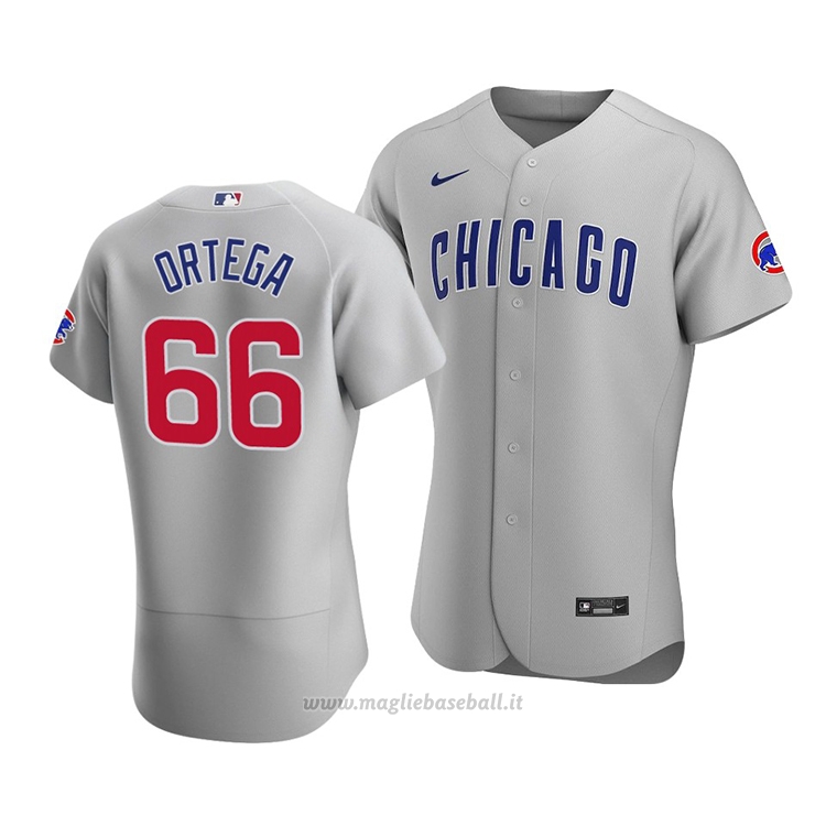 Maglia Baseball Uomo Chicago Cubs Rafael Ortega Autentico Road Grigio